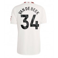 Manchester United Donny van de Beek #34 Tredjetrøje 2023-24 Kortærmet